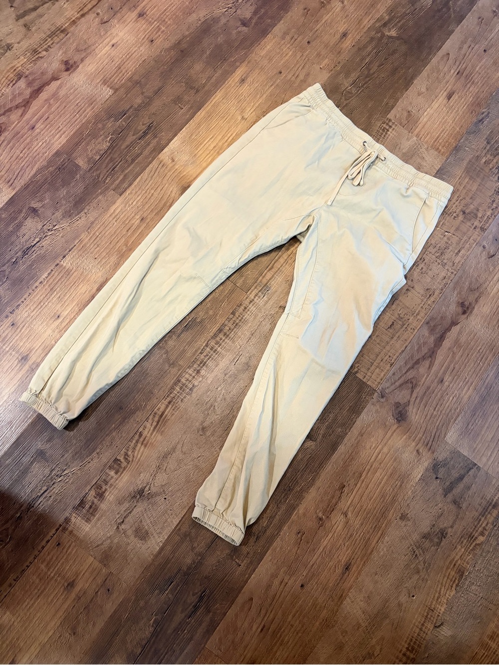 PacSun Men's Light Beige Drawstring Joggers